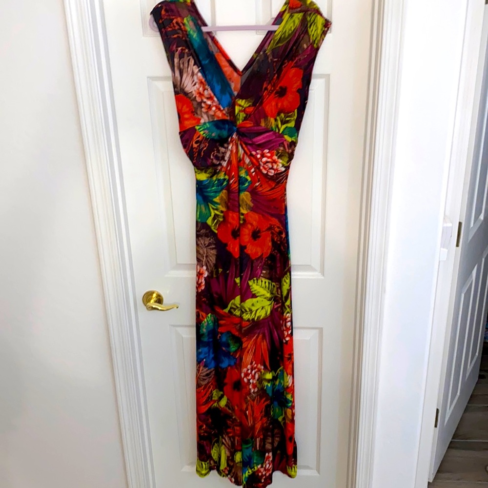 Dots Floral Maxi Dress